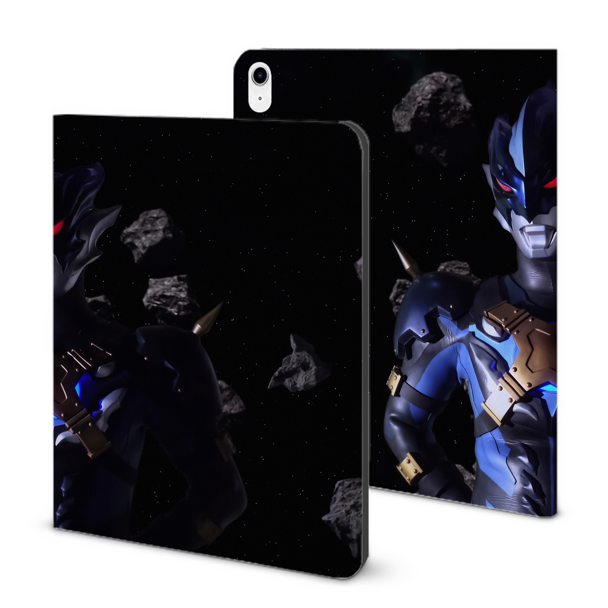 （画像用） ウルトラマン Ultraman IPad ケース ブック型 PUレザー TPU 耐衝撃 軽量 薄型 ペン収納なし 全面保護 IPad 各モデル対応